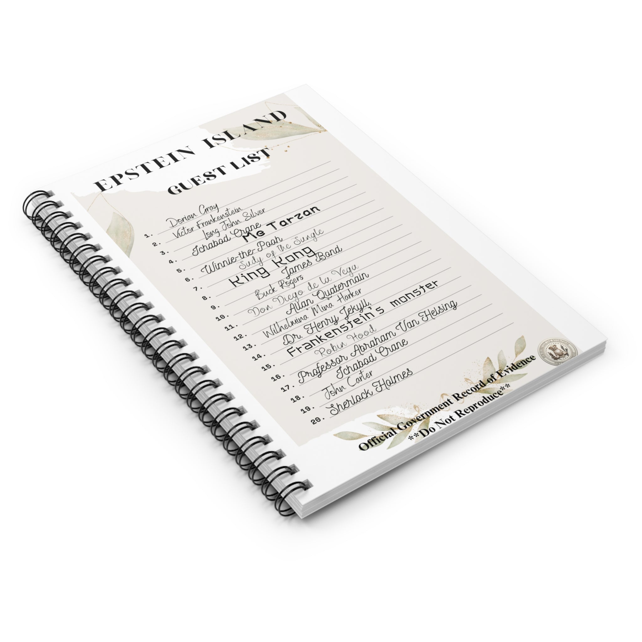 Enigmatic Isle Elite Notes" Spiral Notebook - Ruled Line Gift for Professionals Gift for Students Class Supplies for College Students Who want to Stand Out