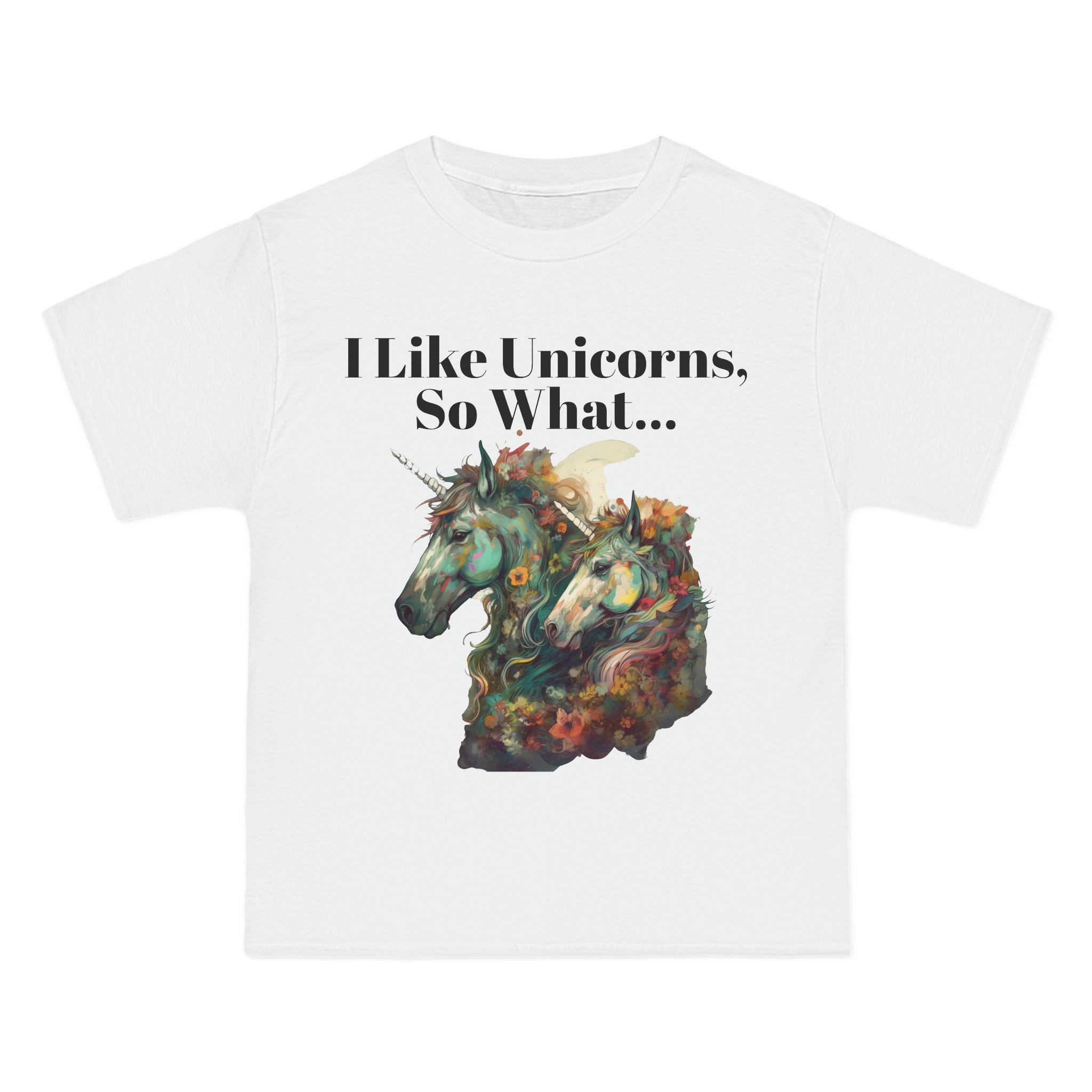 Men's Beefy-T®  Short-Sleeve T-Shirt "Rugged Unicorns" Beautiful Holiday Gift for Fantasy Fans and Lore Enthusiasts Birthday Present