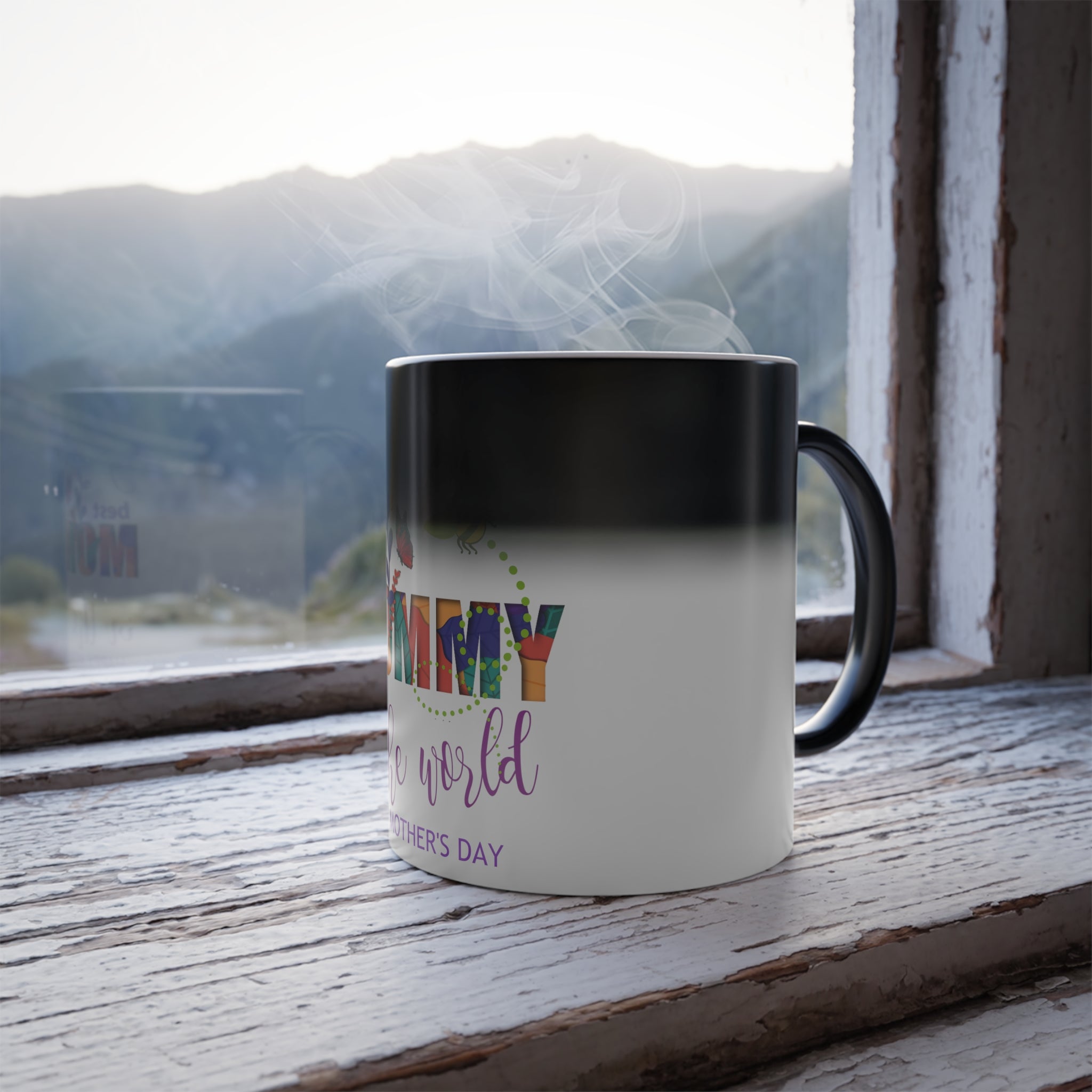 Best Mommy in The World Color Morphing Mug - Surprise Mom with Magic Heat-Changing Ceramic Cup - Unique Gift for Mother's Day and Birthdays