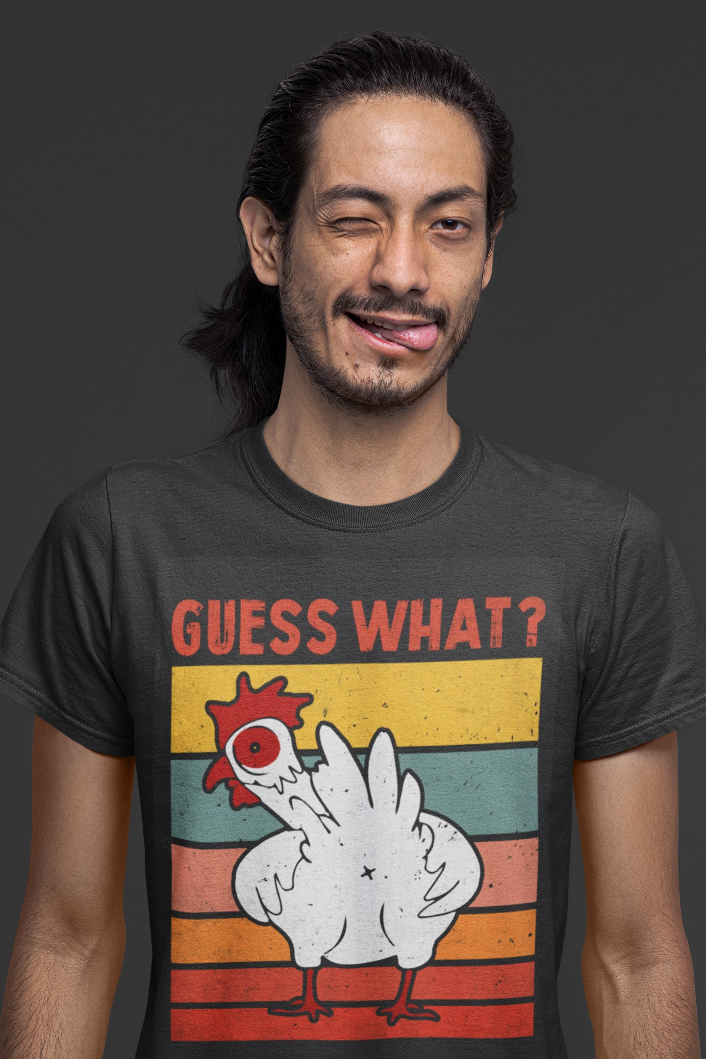 "Guess What? Chicken Butt." Unisex Ultra Cotton Tee - Classic Humor Meets Comfortable Style perfect way to lighten the mood at casual gatherings
