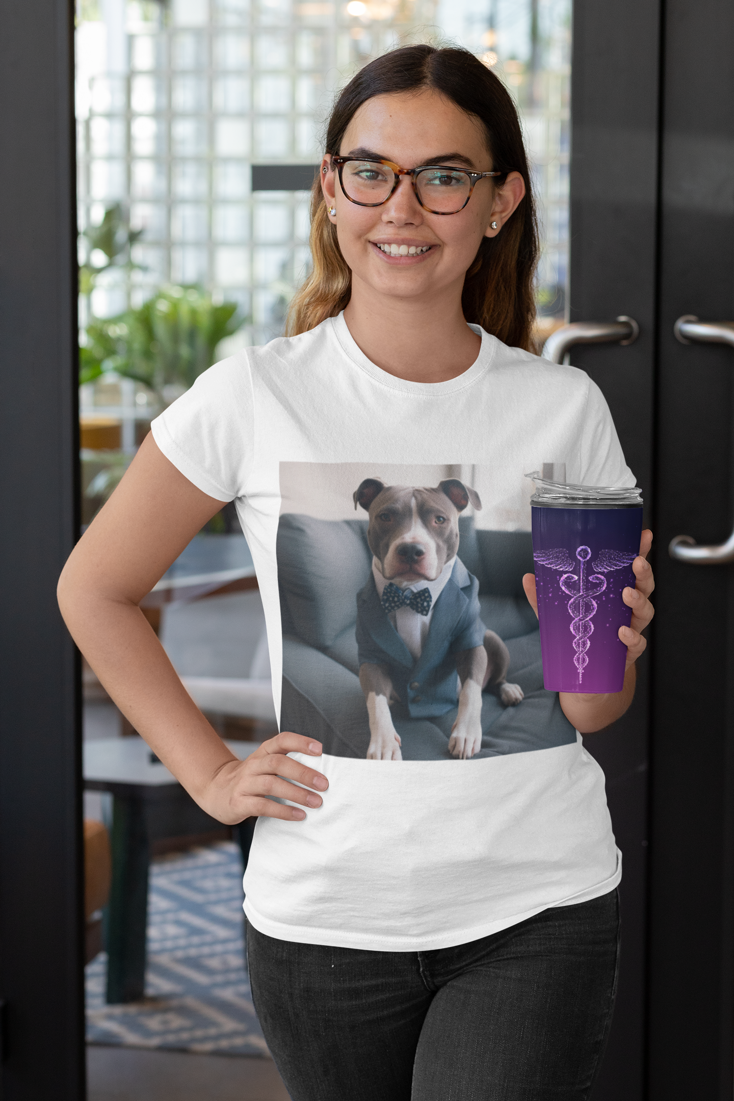 Hire Your Furry Friend with the "Do I have the Job?" Cute Puppy for Dog Owners in Interview Attire Unisex Jersey Short Sleeve Tee - Funny Dog Interview Tee Gift for Dog Lovers and Pet Owners