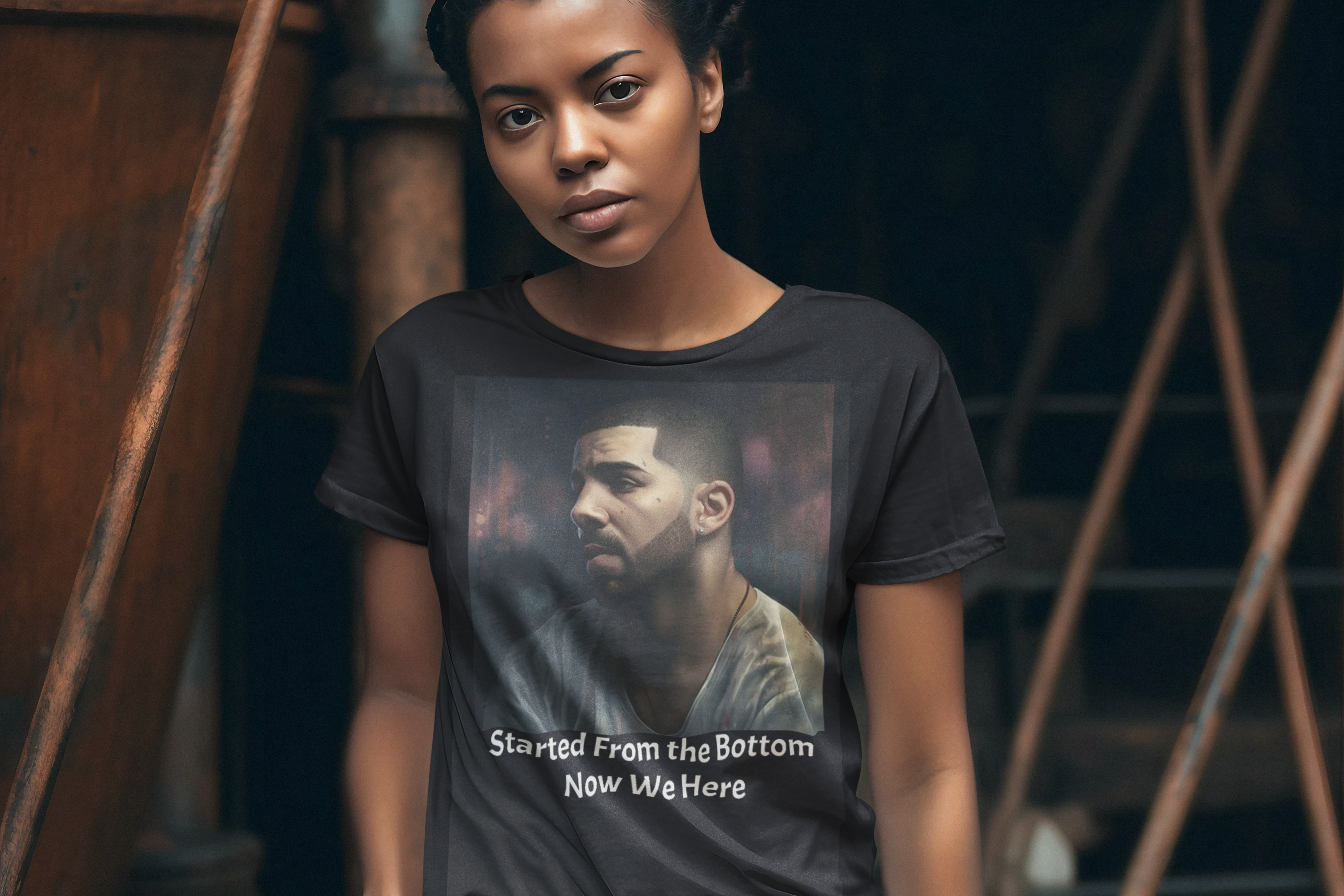Drake Inspired 'Started from the Bottom' Women's Tee