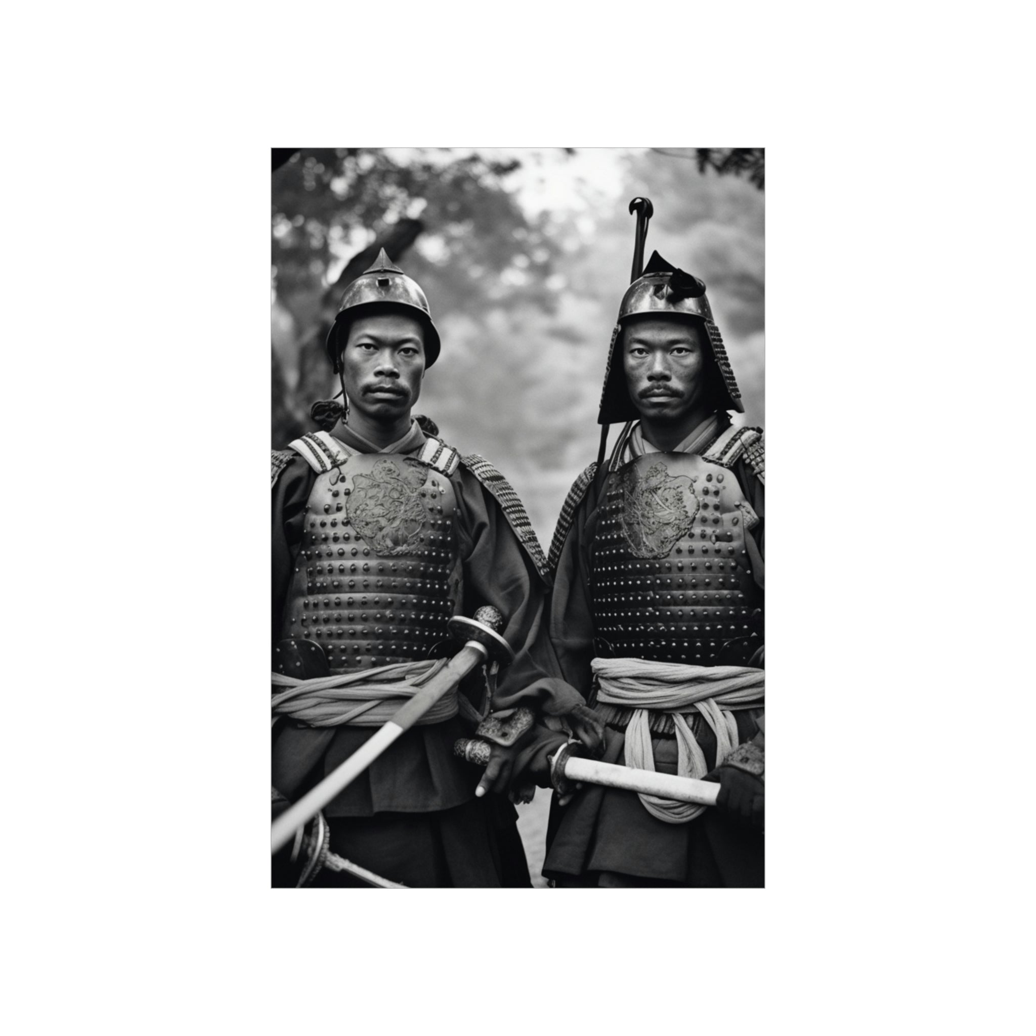 Premium Matte Vertical Posters; "African Samurai of the Past"