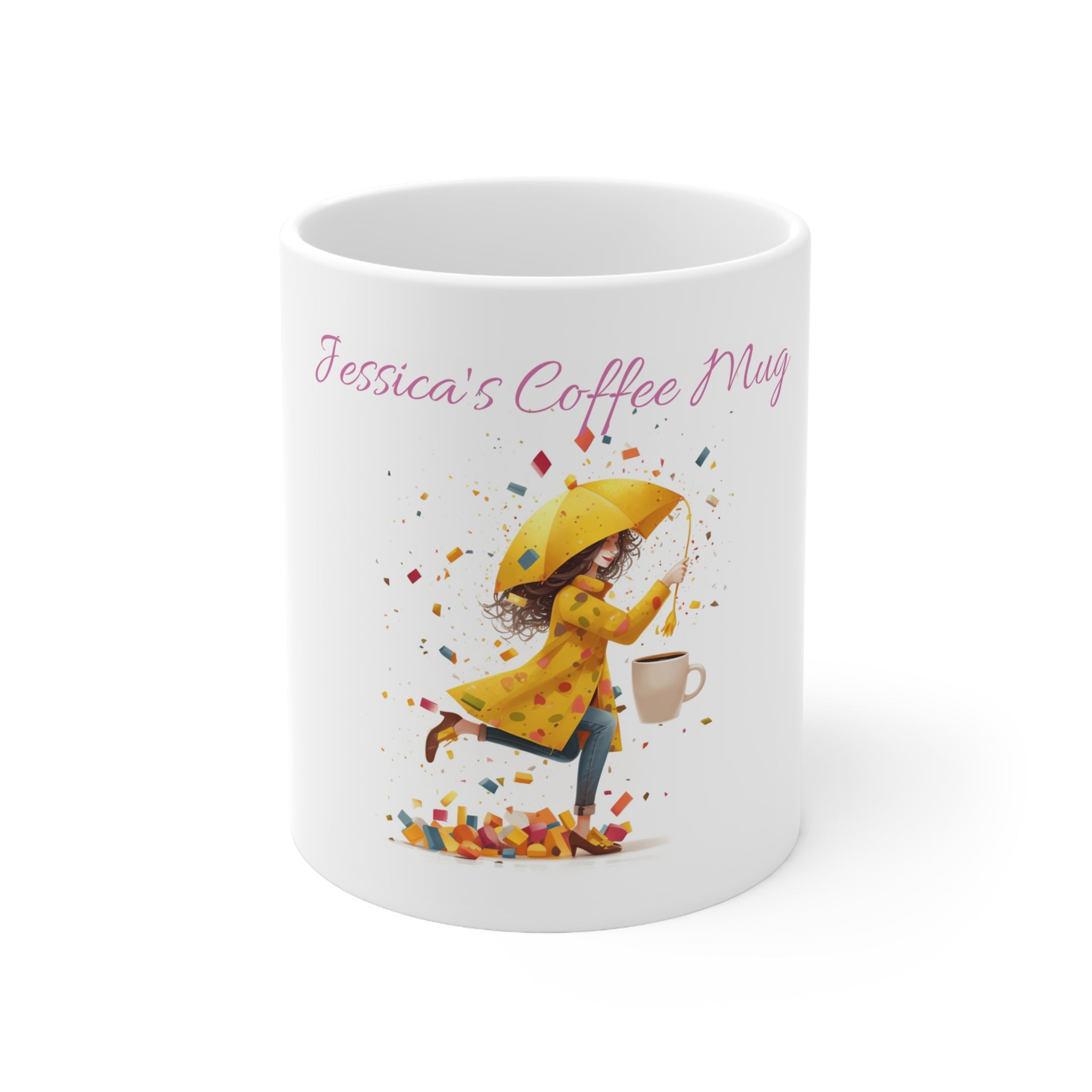 Magical Ceramic Mug 11oz - Enchanted Jessica's Coffee Mug  Unique Gift for Coffee Lovers Enchanted Jessica's Coffee Mug  Magical Ceramic Cup