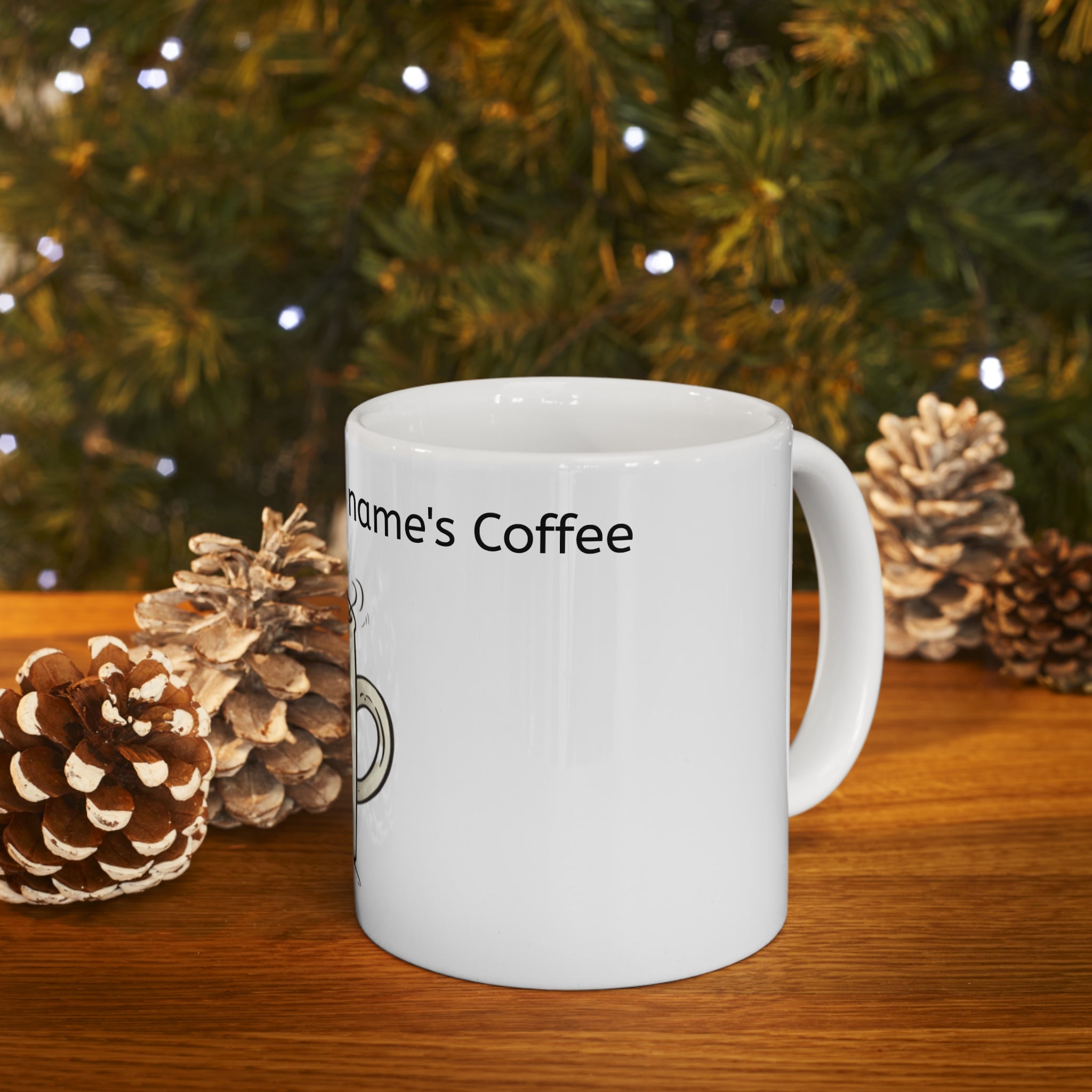 John's Ceramic Mug 11oz-- "John What's his name's" Ceramic mug, Coffee mug, 11oz mug, Stylish design, Coffee, Office Gift