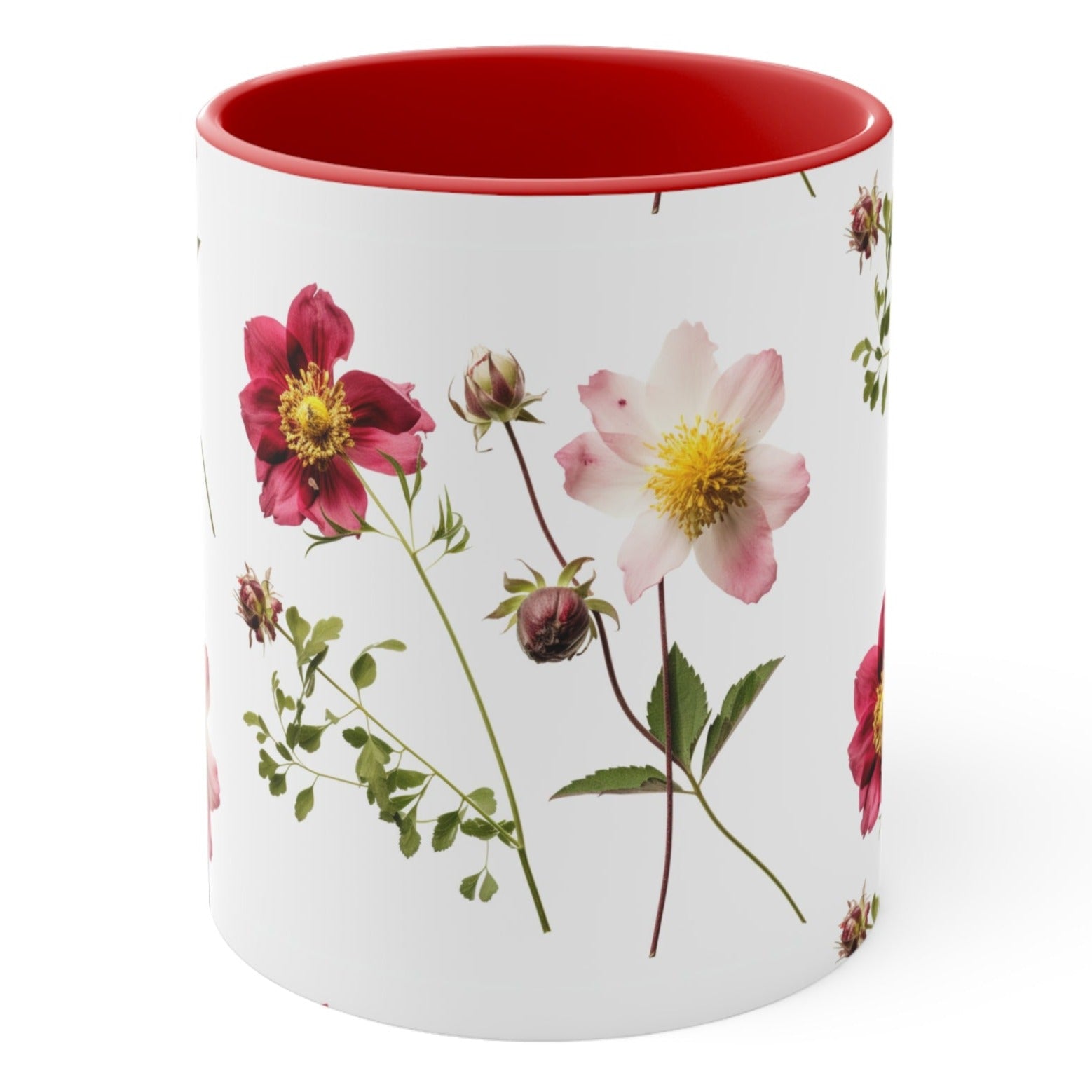 Beautiful Coffee Mug with Floral Arrangement for Relaxing Morning. Perfect for Starbucks Cawfee.