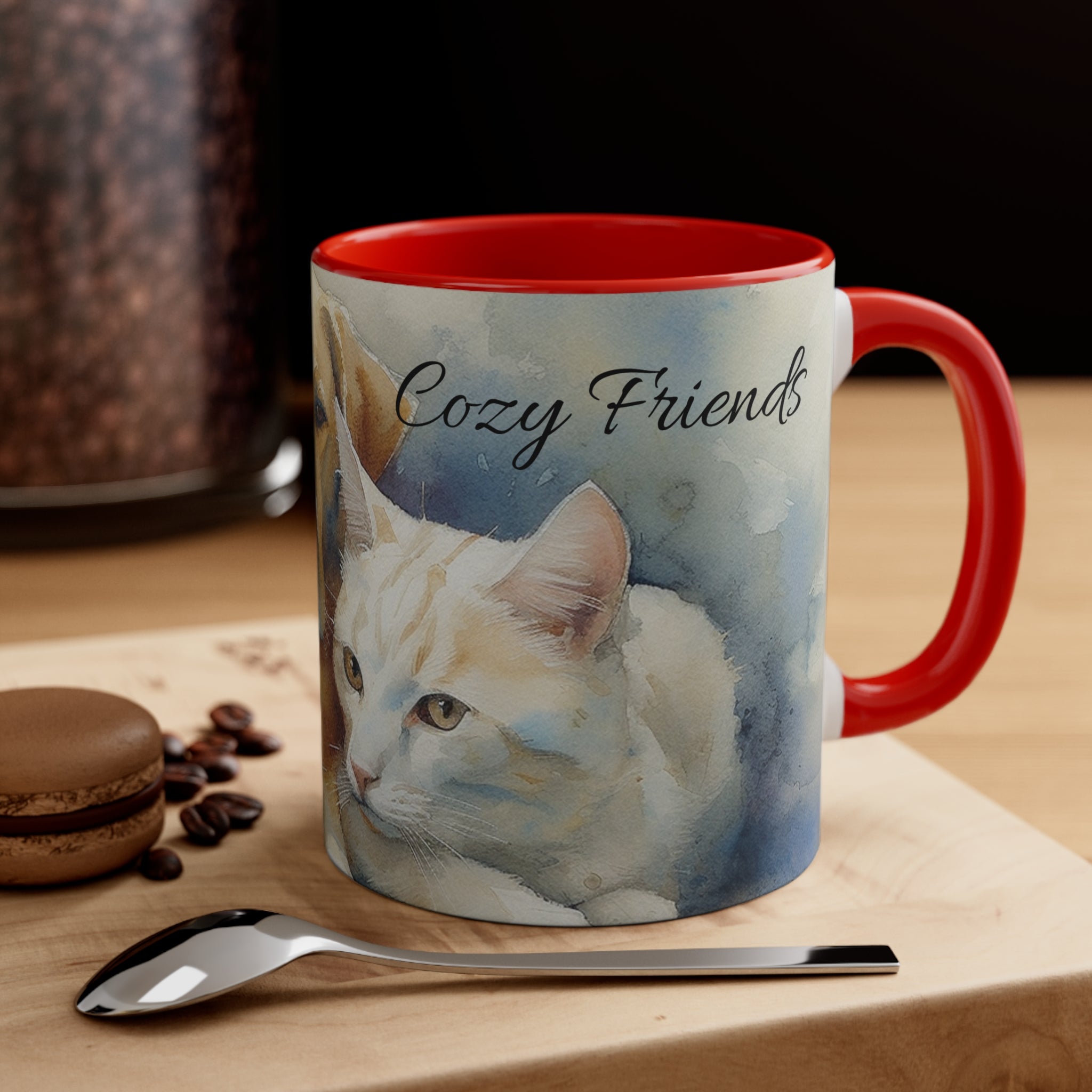 Accent Coffee Mug, 11oz "Cozy Friends"