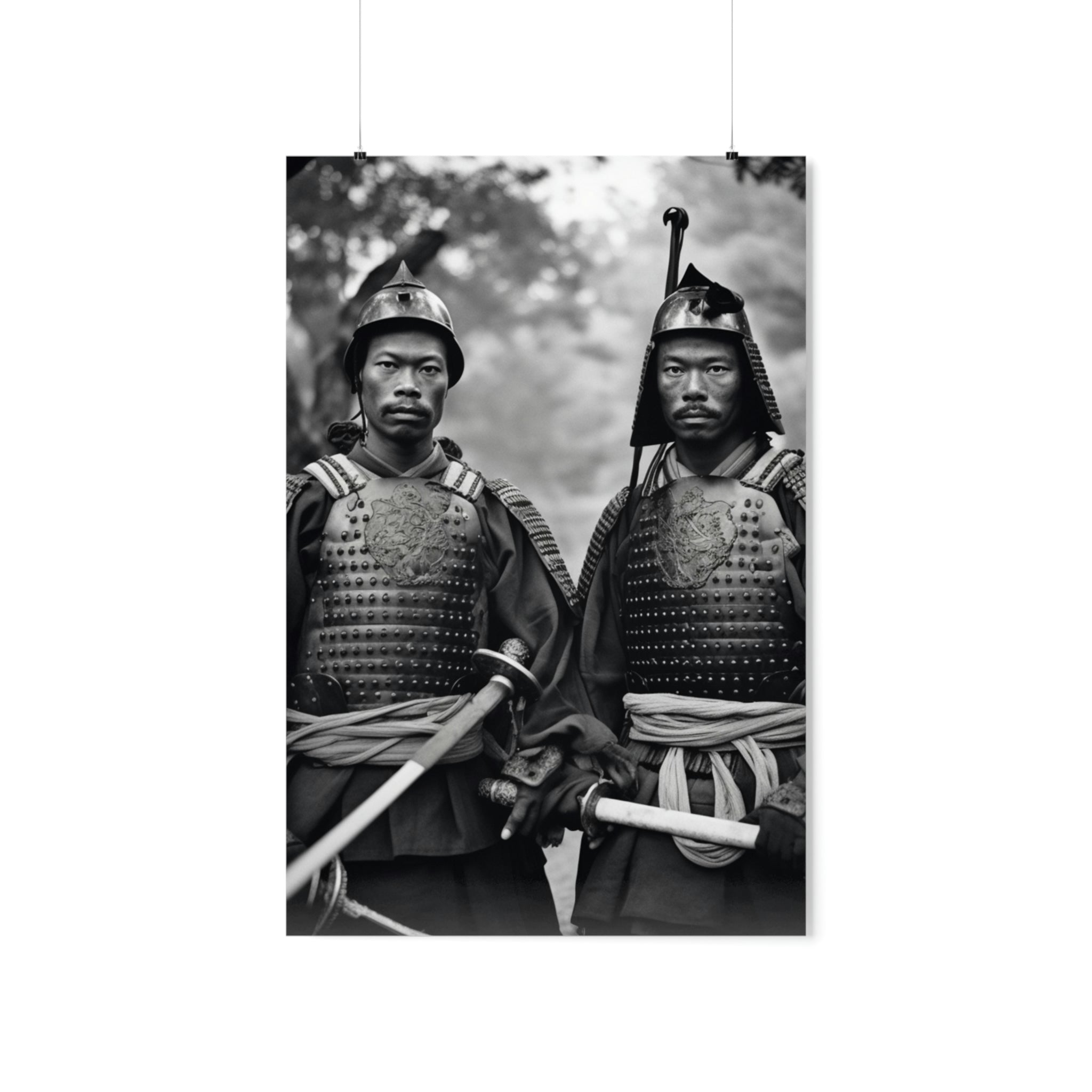 Premium Matte Vertical Posters; "African Samurai of the Past"